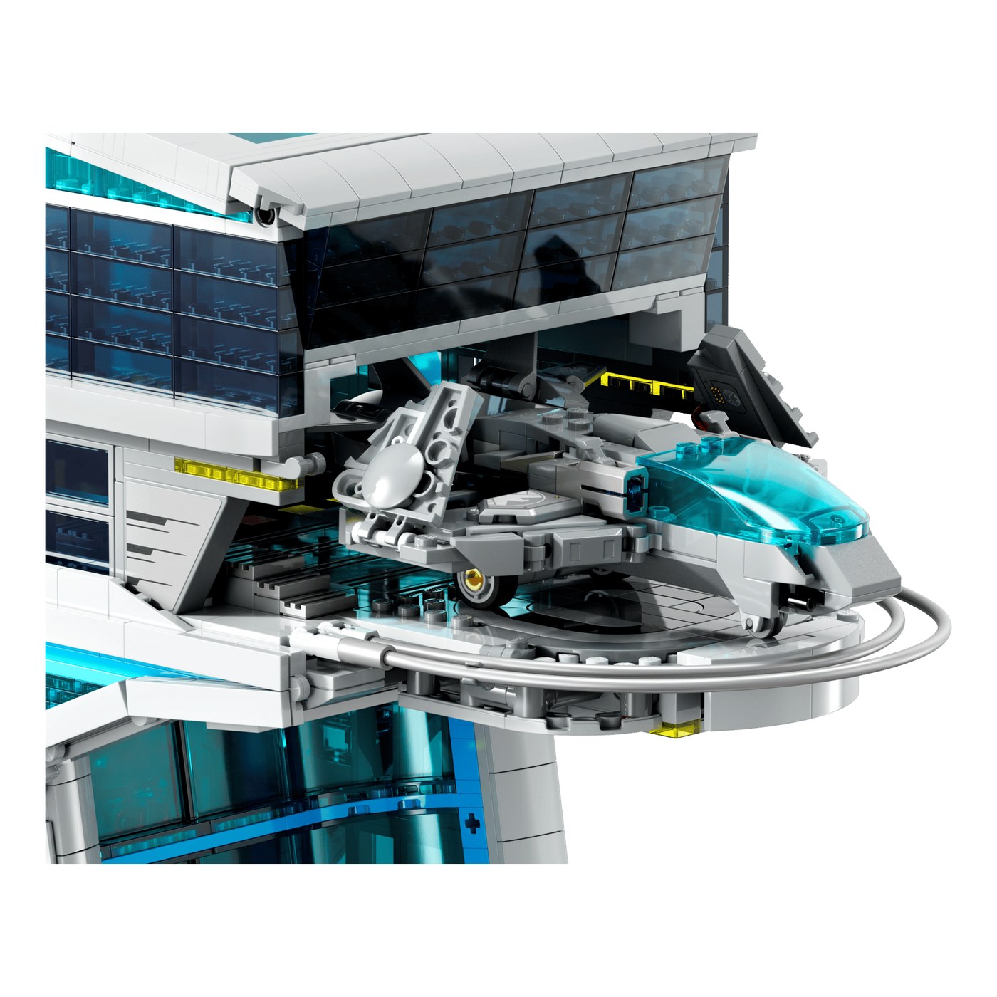 Quinjet on the pad