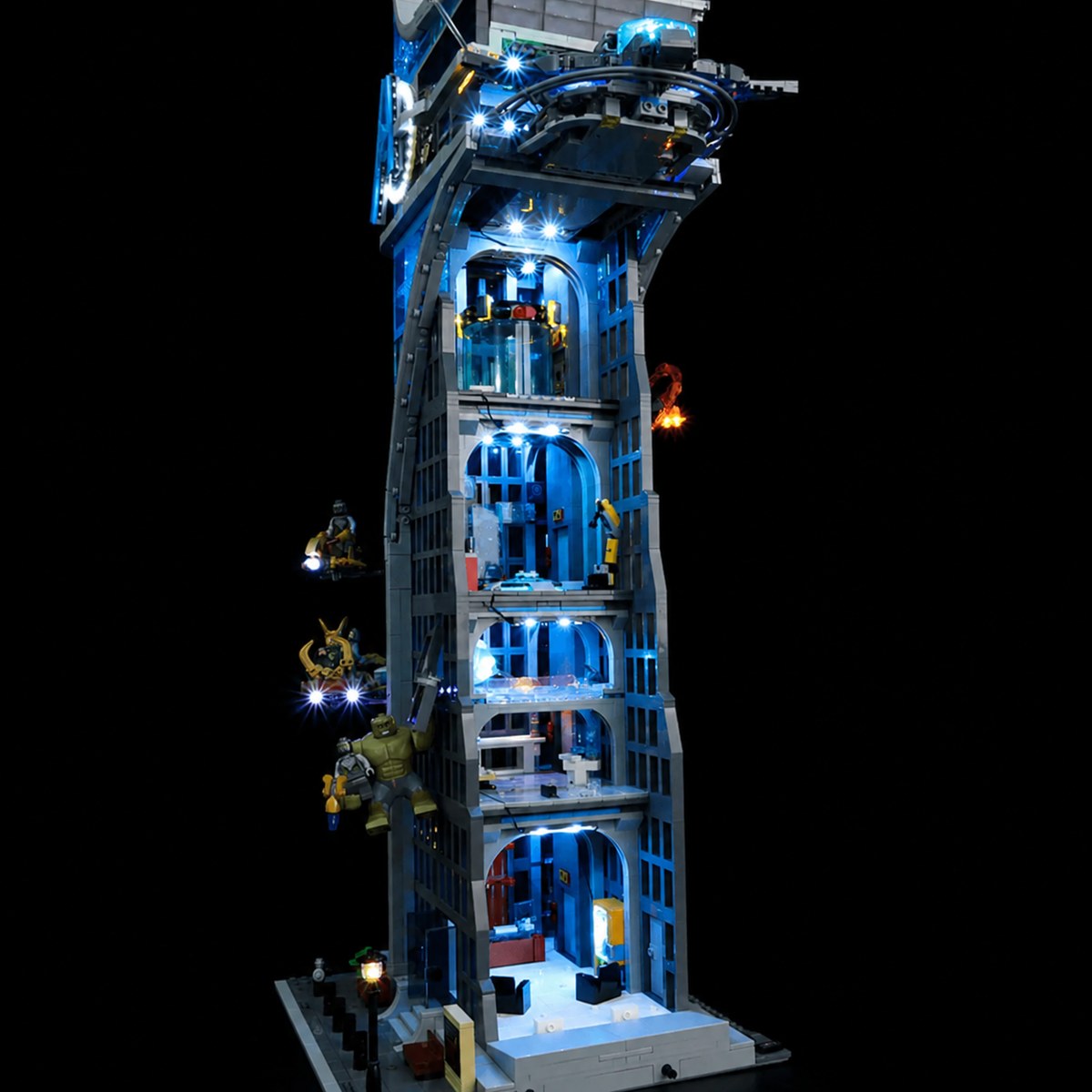 Lit at night