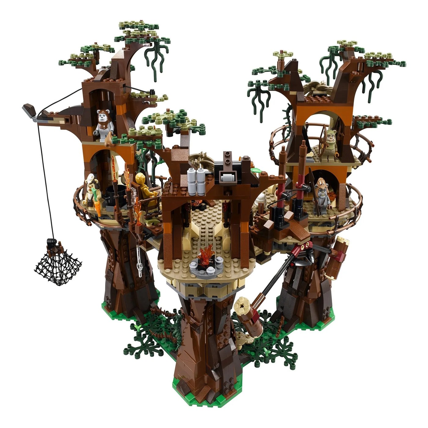 Ewok Village (10236) — the finished display build