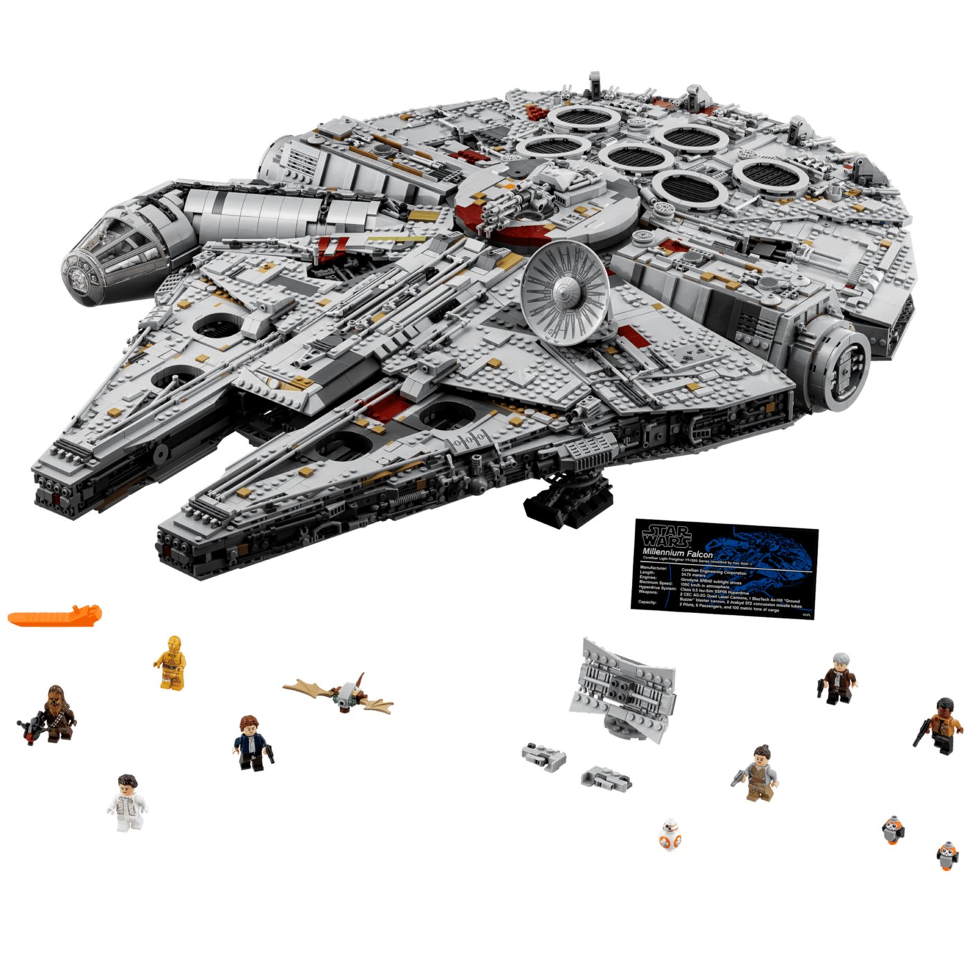 BrickSmart Millennium Falcon — 7,541-piece display set