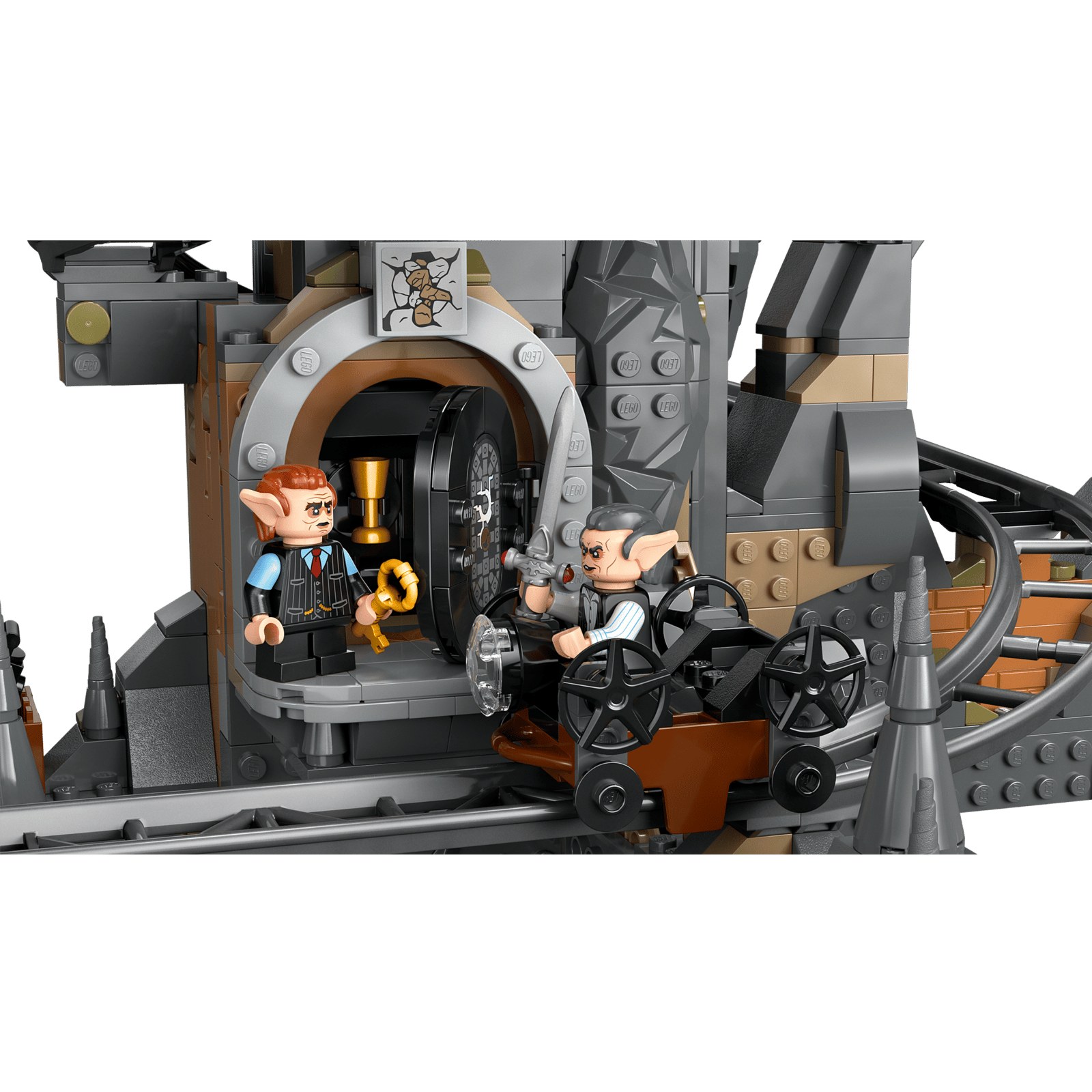 A vault door and the mine cart