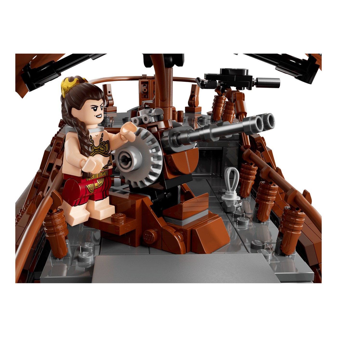 Leia at the deck cannon